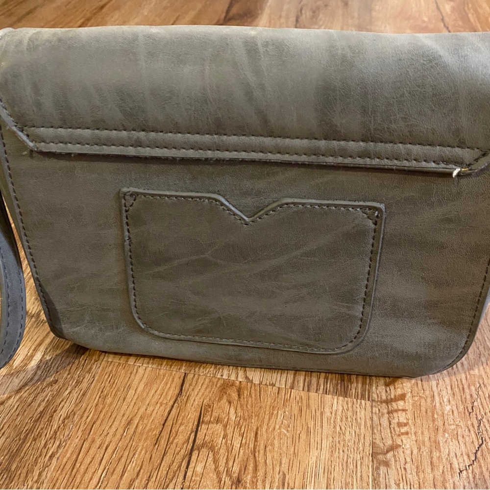 Grey Boho Faux Leather Purse - Picture 3 of 6
